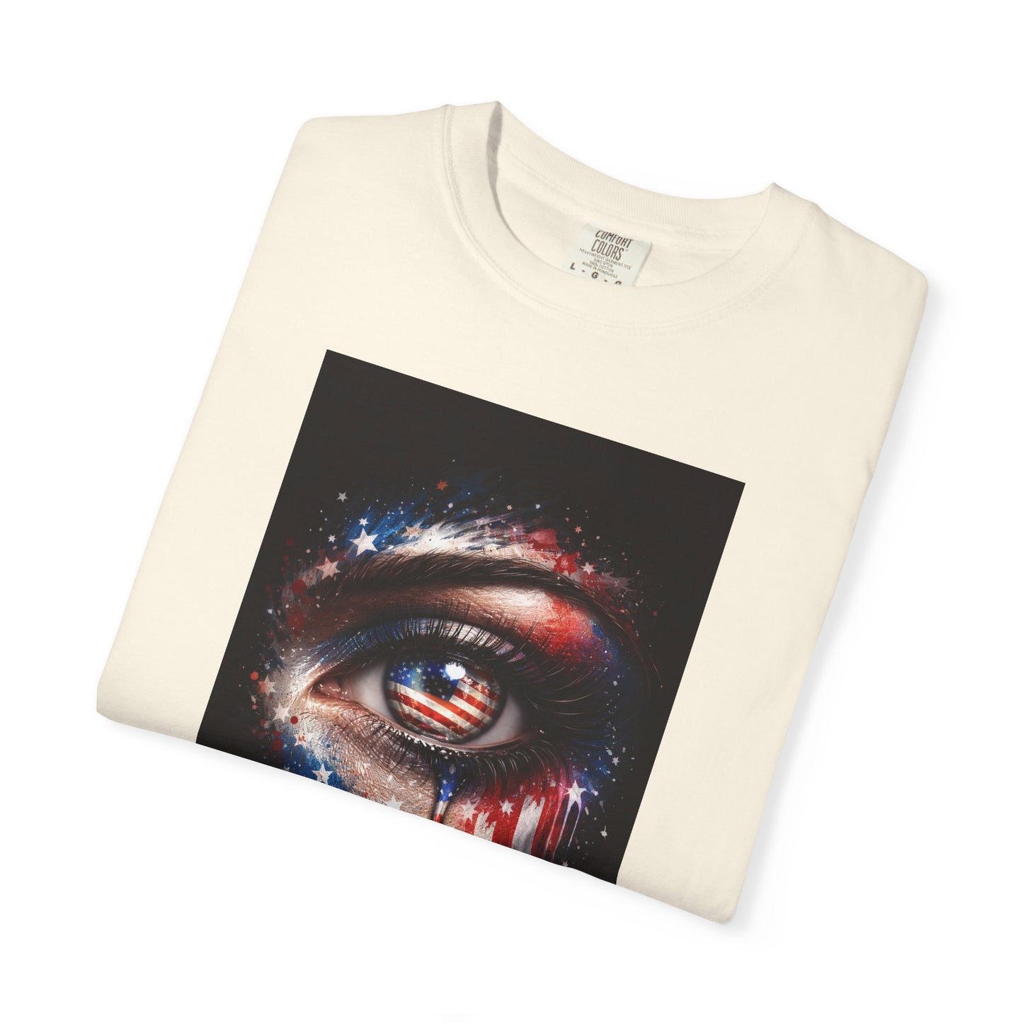 Eye of Stars Graphic T-Shirt — Cosmic Dripping Eye Art Tee