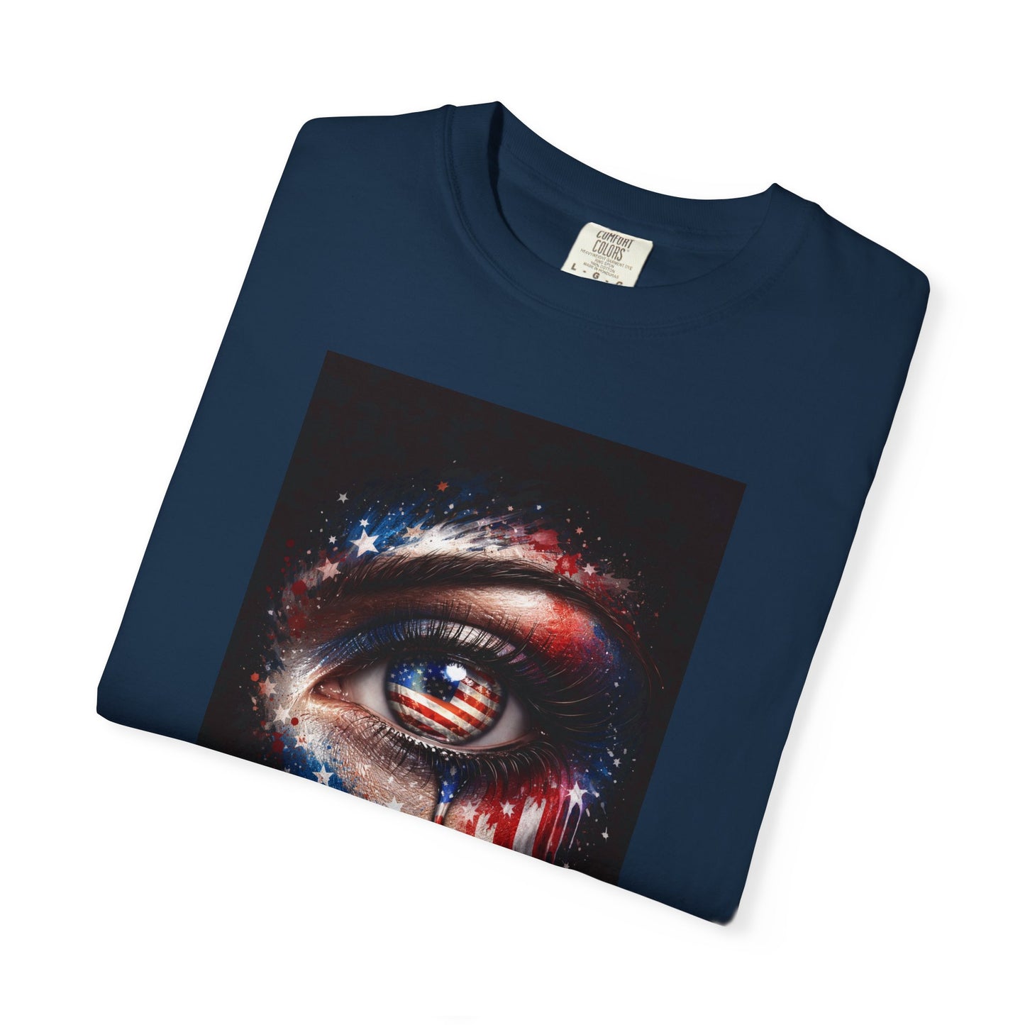 Eye of Stars Graphic T-Shirt — Cosmic Dripping Eye Art Tee