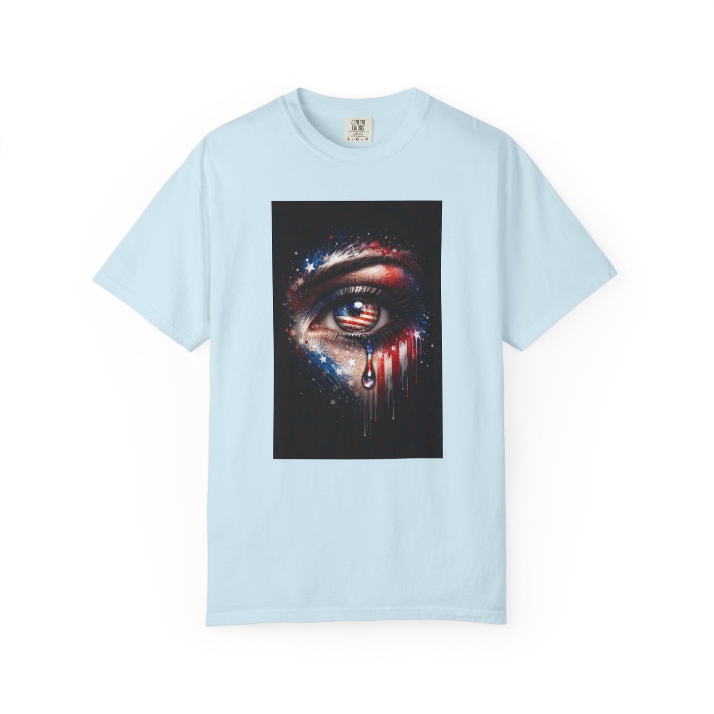 Eye of Stars Graphic T-Shirt — Cosmic Dripping Eye Art Tee