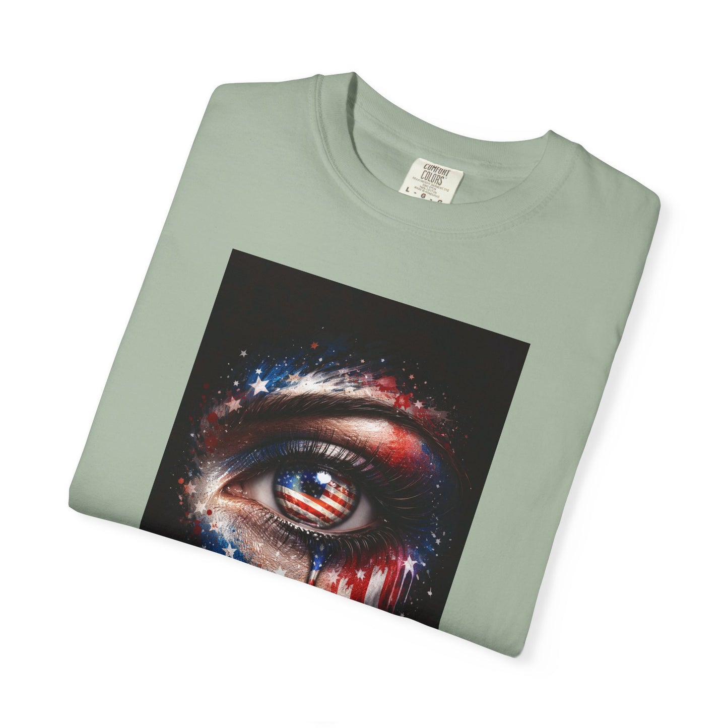 Eye of Stars Graphic T-Shirt — Cosmic Dripping Eye Art Tee