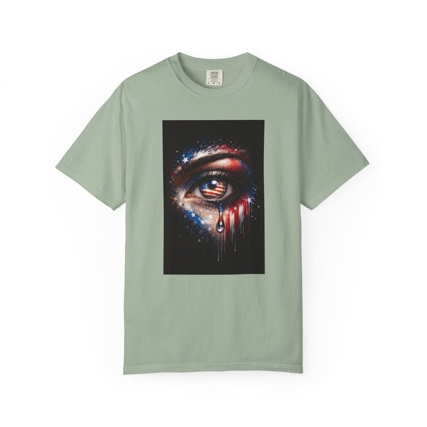 Eye of Stars Graphic T-Shirt — Cosmic Dripping Eye Art Tee