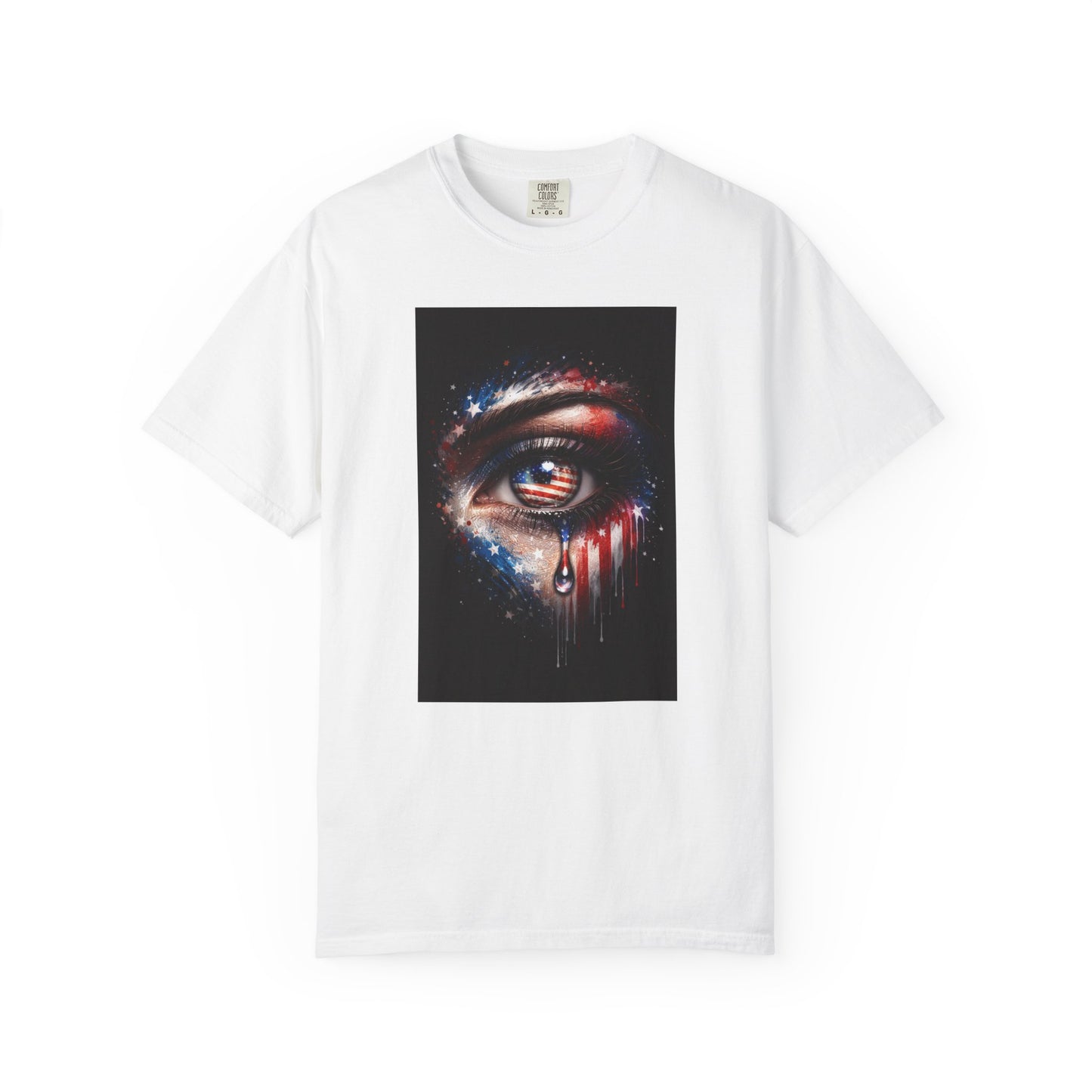 Eye of Stars Graphic T-Shirt — Cosmic Dripping Eye Art Tee
