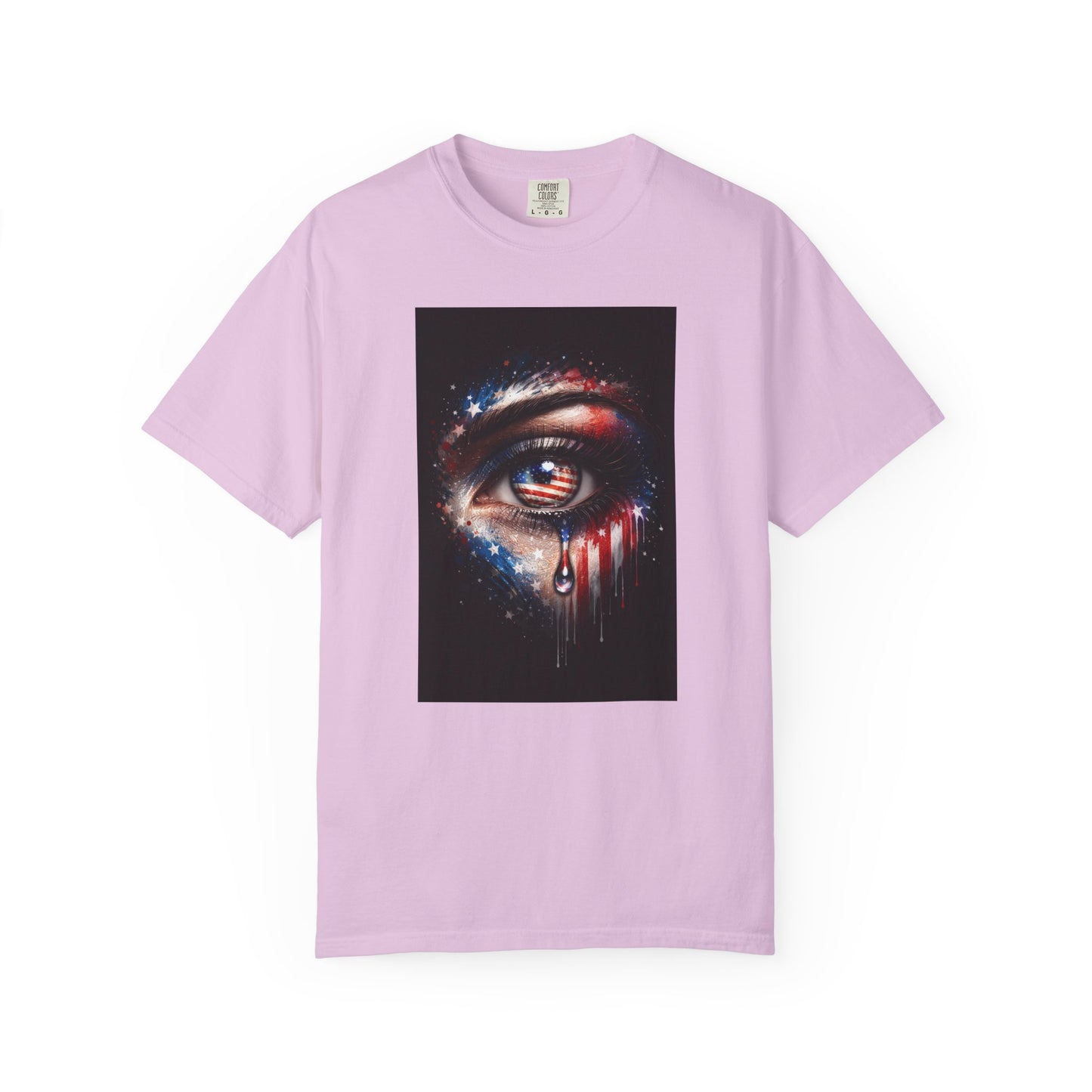 Eye of Stars Graphic T-Shirt — Cosmic Dripping Eye Art Tee