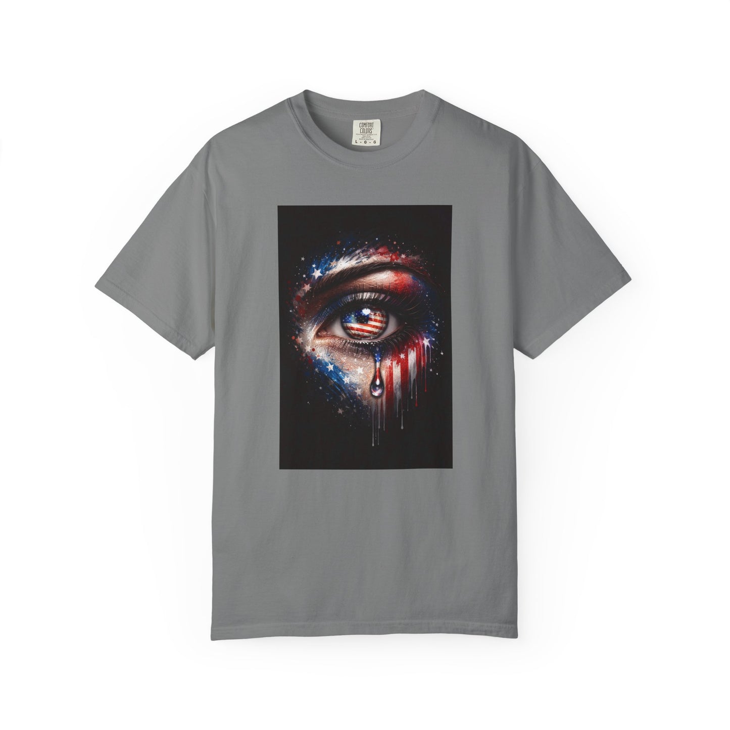 Eye of Stars Graphic T-Shirt — Cosmic Dripping Eye Art Tee