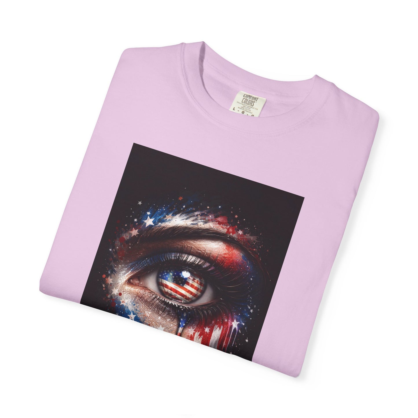 Eye of Stars Graphic T-Shirt — Cosmic Dripping Eye Art Tee