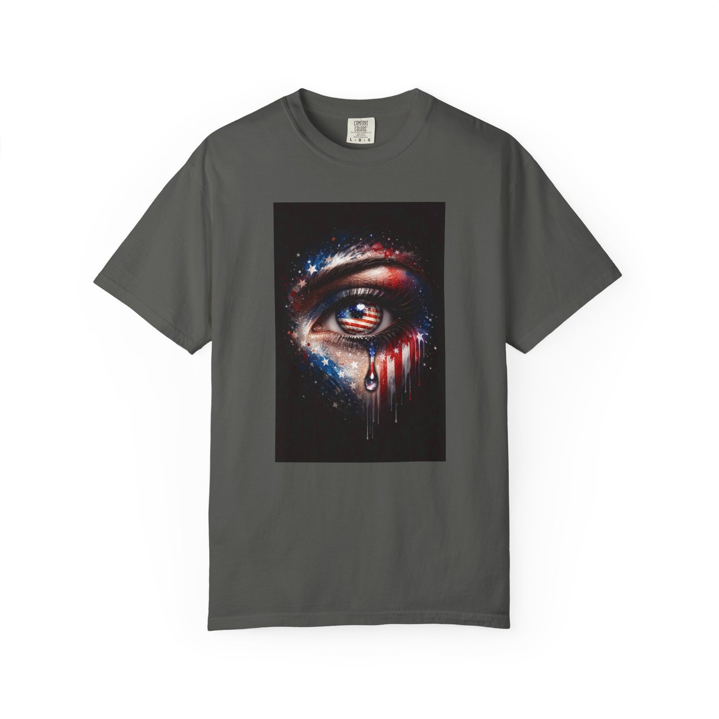 Eye of Stars Graphic T-Shirt — Cosmic Dripping Eye Art Tee