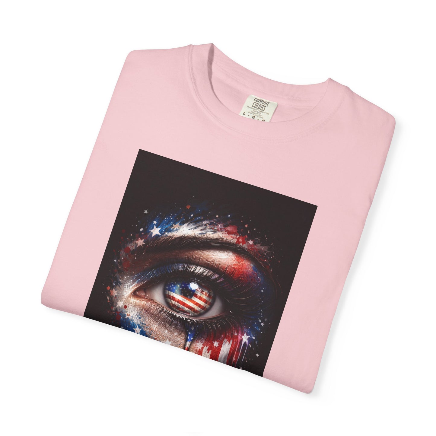 Eye of Stars Graphic T-Shirt — Cosmic Dripping Eye Art Tee