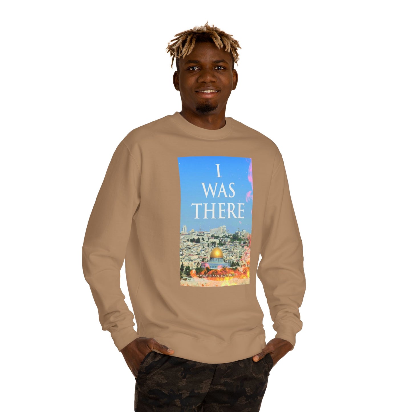 I Was There Jerusalem Sweatshirt — Photo Graphic Crewneck with QR Code