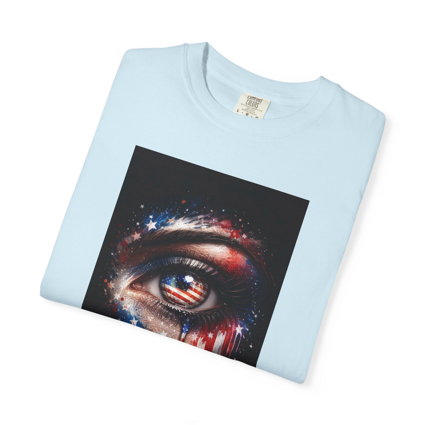 Eye of Stars Graphic T-Shirt — Cosmic Dripping Eye Art Tee