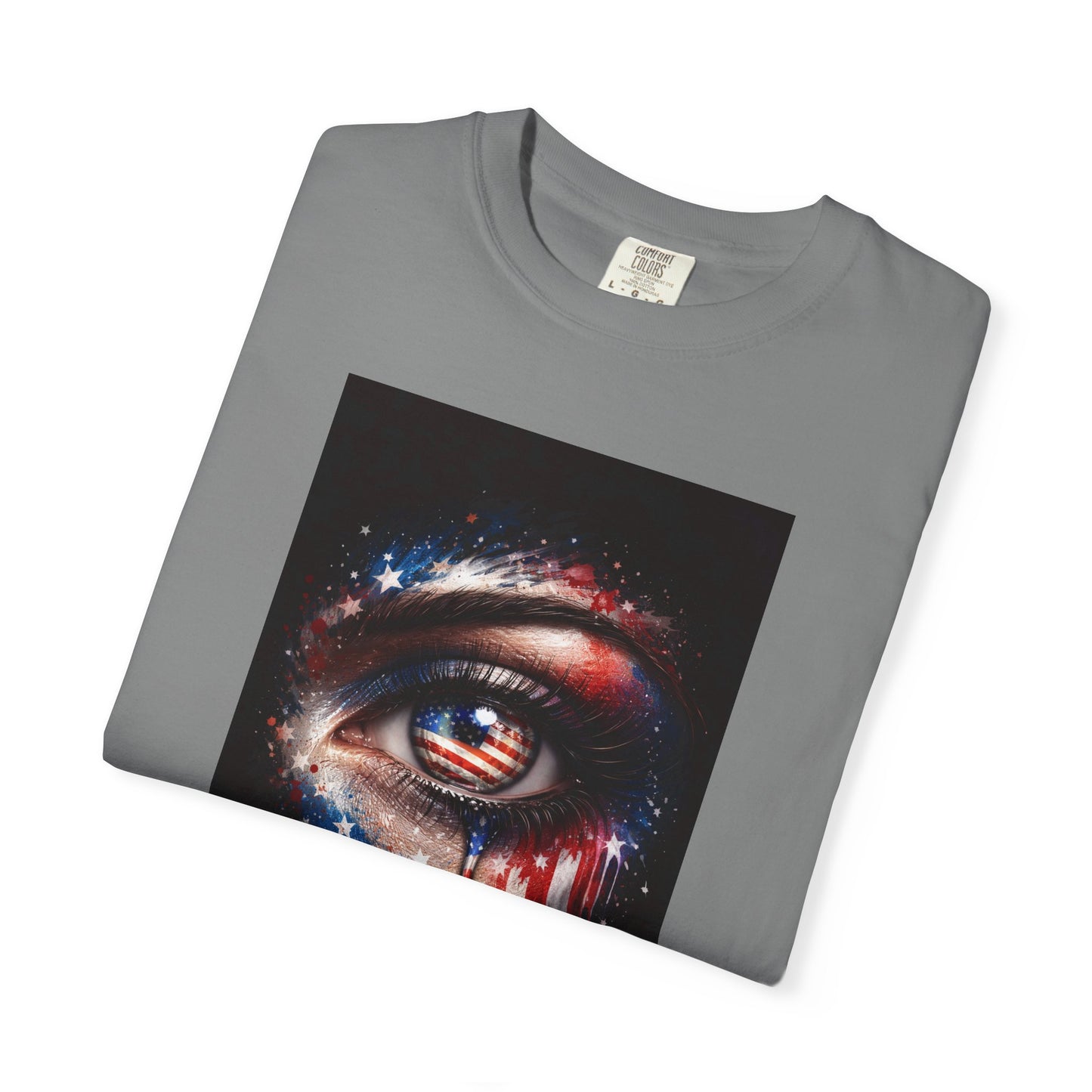 Eye of Stars Graphic T-Shirt — Cosmic Dripping Eye Art Tee