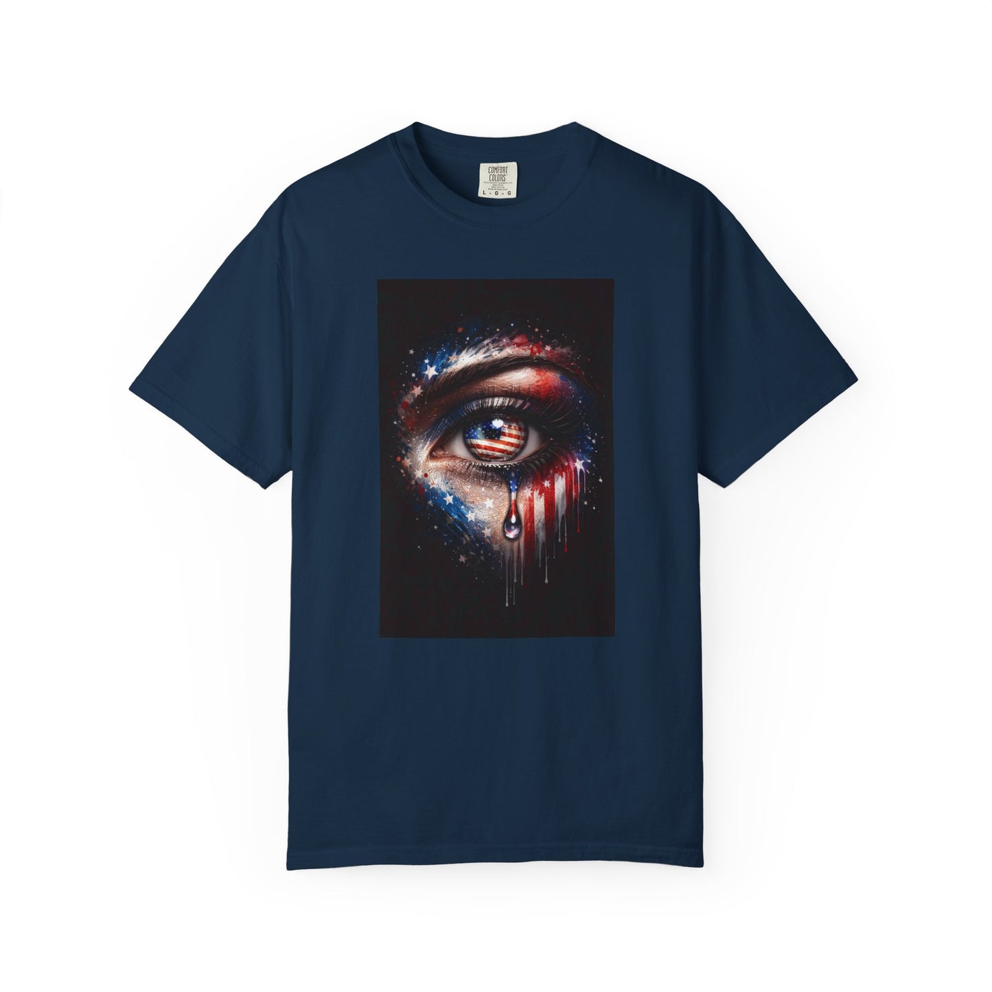 Eye of Stars Graphic T-Shirt — Cosmic Dripping Eye Art Tee